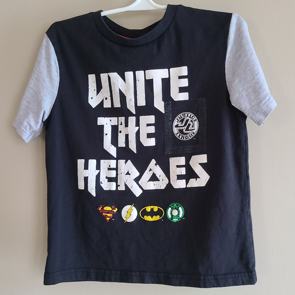 Justice League superhero short sleeved tee shirt